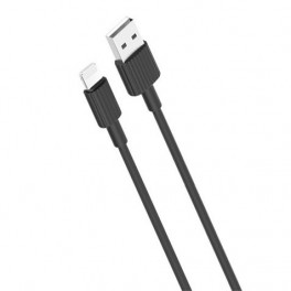 Cavo XO NB156 USB in silicone lightning 2,4A 1mt Nero