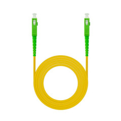 Cavo in fibra SC APC-SC APC monomodale LSZH 1m Giallo